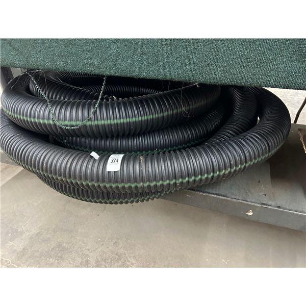 Large Coil of Plastic Corrugated Gutter Drain