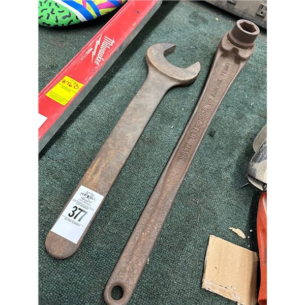 Large Box End Wrench, Ratchet