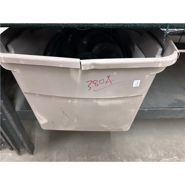 Storage Bin w/GFI Outlet Kit, Tools, Supplies