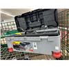 Image 1 : Stanley Plastic Toolbox w/Some Tools, Electrical Cord Splitter/Supplies
