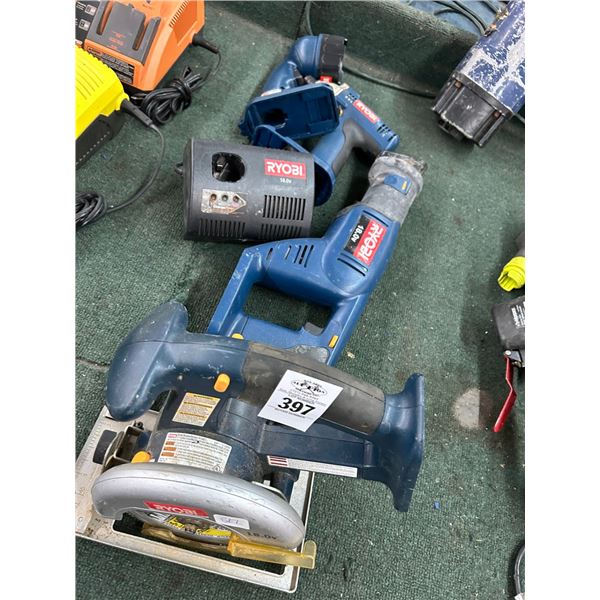 Ryobi Cordless Tools w/Chargers - No Batteries
