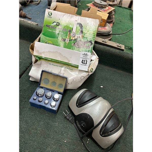 CO2 Regulator Knife Sharpener, Weight Set