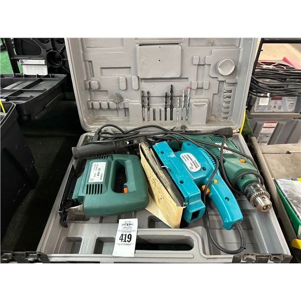 Electric Drill, Jigsaw, Sander