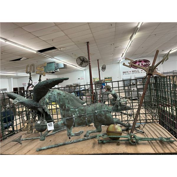 Weather Vanes w/Horse/Heron/Others