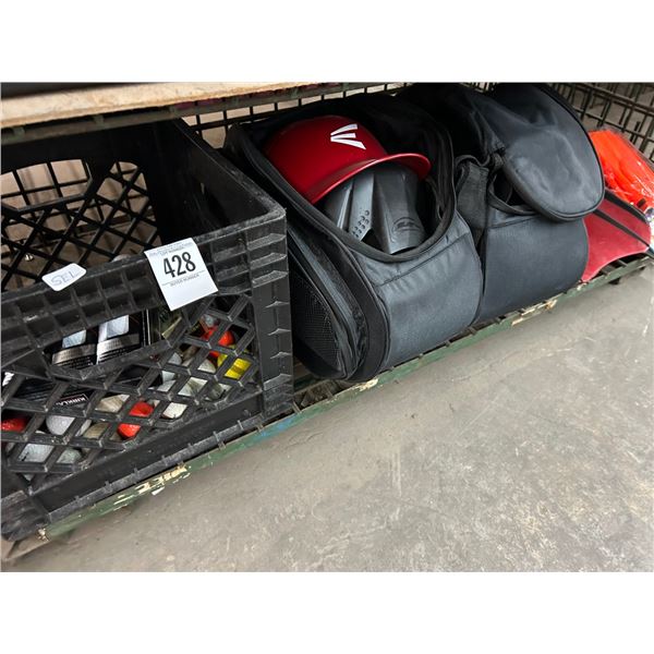 Bottom Shelf Golf Balls, Helmets,  Carry Bags, Dive Fins