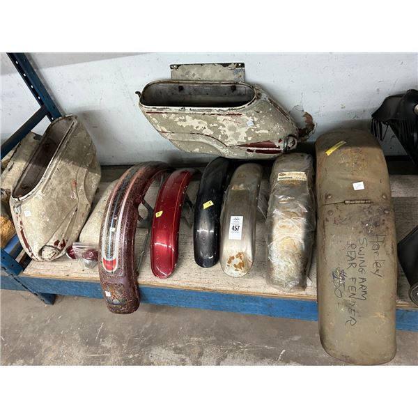Vintage Motorcycle Fenders, Luggage Carriers