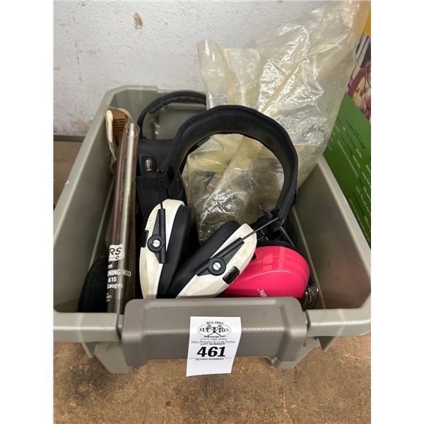 Asst. Headphones, Shot Gun Cleaning Rod w/Supplies