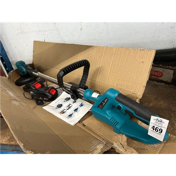 Evary Mini Cordless Trimmer w/Batteries/Chargers, Football, Tape Gun