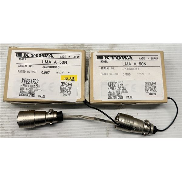 (2) Kyowa #LMA-A-50N Load Cells