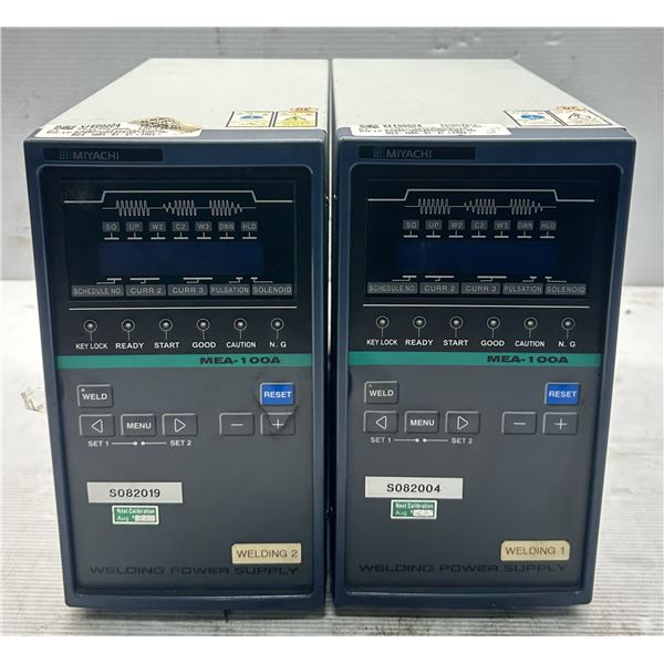 (2) Miyachi #MEA-100A-00-20 Welding Power Supplies