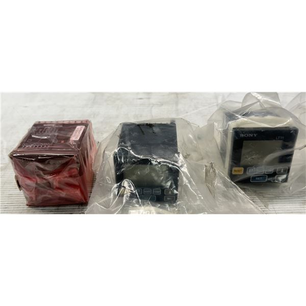 (3) Sony #LT11-101B Digital Operator Interface Displays