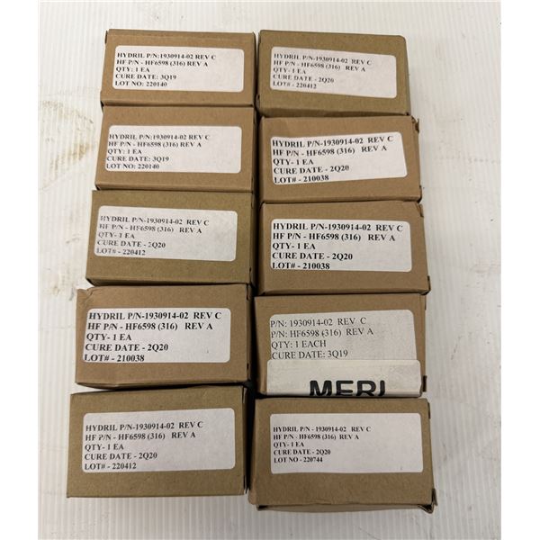 Lot of (10) Hydril #1930914-02 / #HF6598 (316)