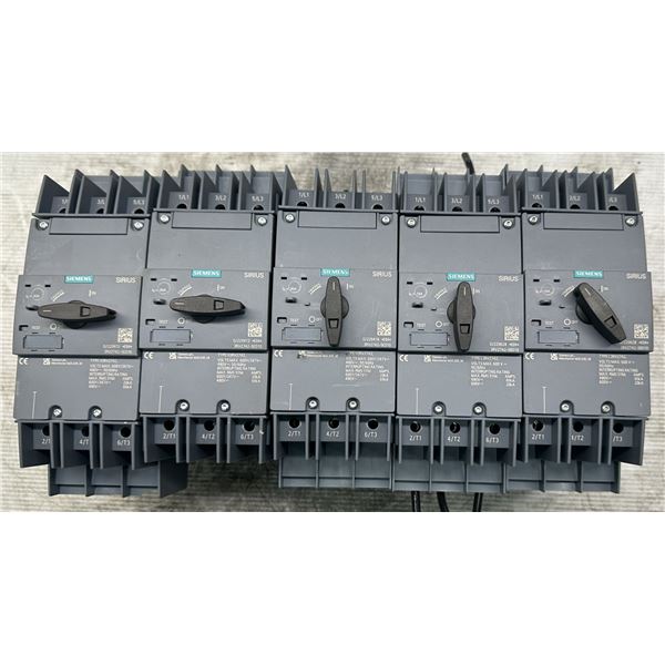 (5) Siemens #3RV2742-5ED10 Circuit Breakers