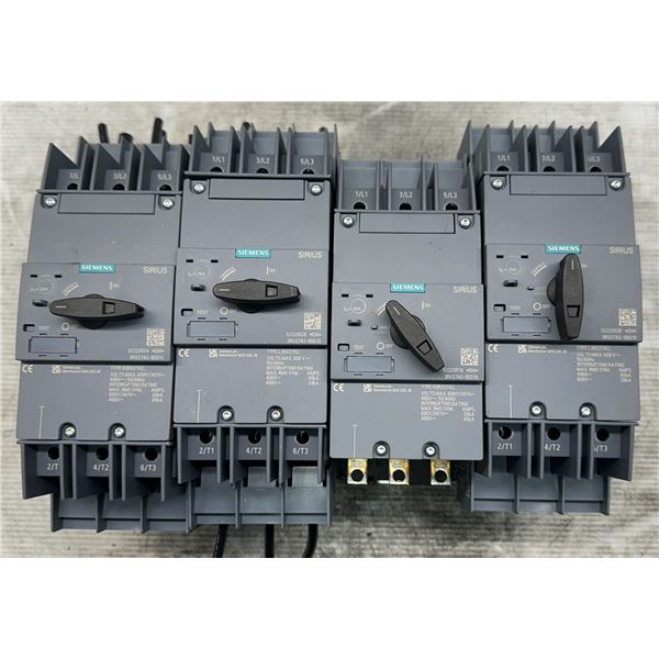 (4) Siemens #3RV2742-5ED10 Circuit Breakers