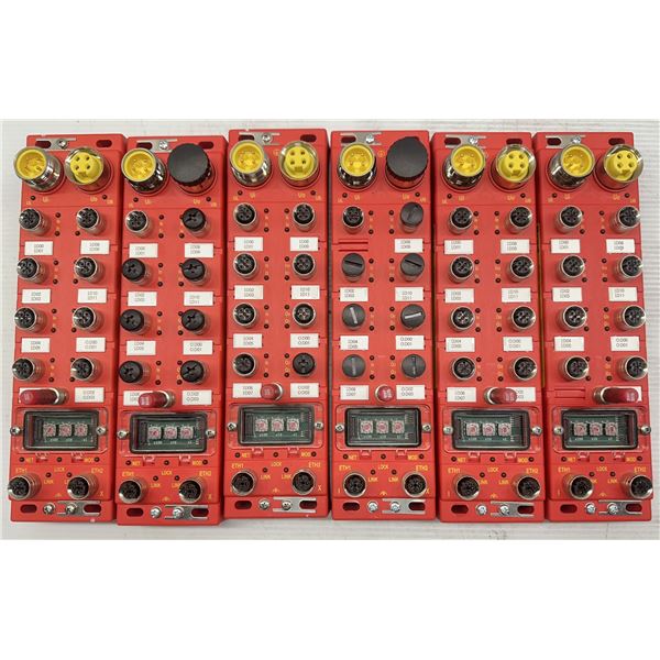 Lot of (6) Brad #TCDEC-8B4B-DYU-G8 Safety Modules