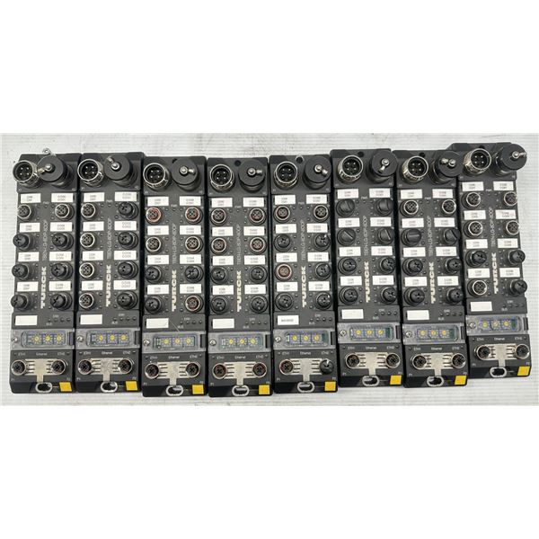Lot of (8) Turck #TBEN-LG-8DIP-8DOP Multiprotocol Remote I/O Blocks