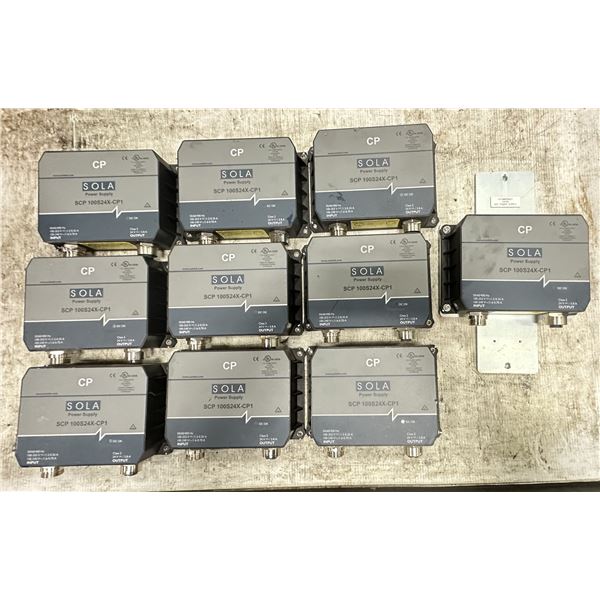 Lot of (10) Sola #SCP 100S24X-CP1 Power Supplies