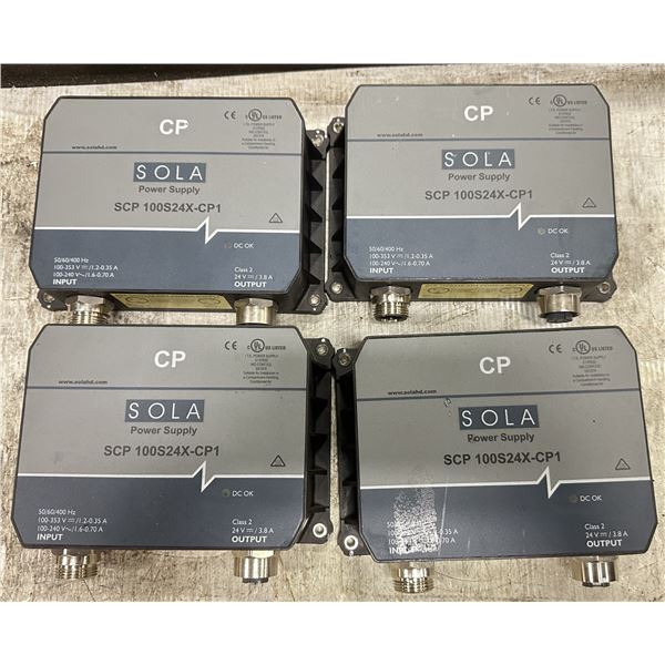 (4) Sola #SCP 100S24X-CP1 Power Supplies
