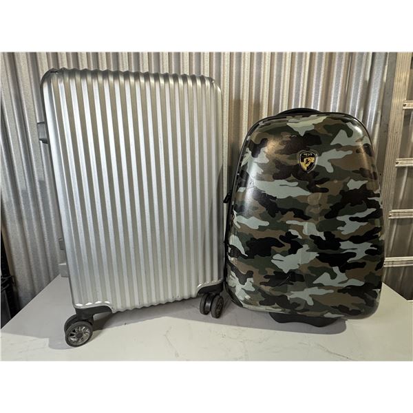 Two Hard Case Suitcases