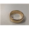 Image 3 : 14 KT Yellow Gold Wedding Band - Size 9 - Weight: 6.9 grams   -  6.8mm wide - 1956 Wedding date engr