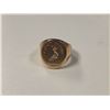 Image 1 : Vintage 10 KT Gold "Clan Blair of Balthayock" Signet Ring - Size 9 - Weight: 21.5 grams - Virtue Tut