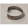 Image 2 : Vintage Sterling Silver Hand Engraved Cuff Bracelet - Weight 10 grams - 1.9 mm wide