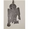 Image 2 : Large Silver Plated Celtic St. John Book of Kells Eagle Pendant - (47 x 86mm) - Chain is base metal