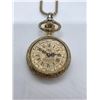 Image 3 : Vintage Sheffield Ladies Pendant Watch on Chain - Swiss made - 34 mm face