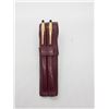Image 1 : Vintage Cross Gold Filled Pen & Pencil Set in Burgundy Leather Case
