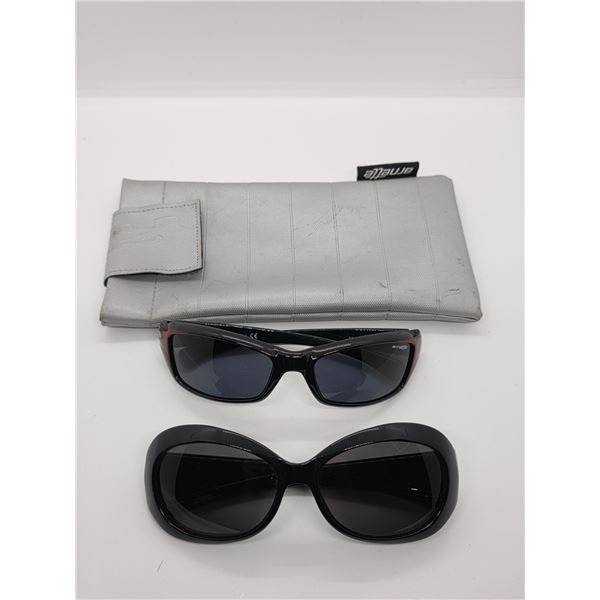 1 Emporio Armani & 1 Arnette Italian Made Sunglasses in Arnette Case - Gently Worn