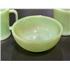 Image 3 : 3 Pcs. Of Fire King Jadeite Kitchenware - 2 Coffee Mugs & a 5" Bowl