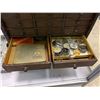 Image 5 : Vintage Watch Makers Tool & Parts Chest with Contents (10" x 13" x 16" tall)