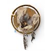 Image 2 : Genuine Pheasant, Fur & Leather Wall Hanging (26" diameter)