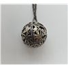 Image 2 : Sterling Silver Ball Pendant on a 22" Sterling Chain - Ball is 3/4" diameter - Total weight: 12.2