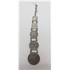 Image 2 : Antique Silver 5 Coin Pendant from Scandinavia & Norway - .800 Silver