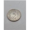 Image 2 : 1957 Germany 5 Mark "J" Silver Coin - Hamburg Mint - .625 Silver - 11 grams
