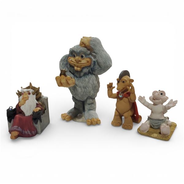 4 The World of Krystonia Figurine: Okinowathe, N'Borg's Throne (s), Holy Dragons, Culpy- with Origin