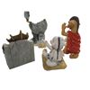 Image 2 : 4 The World of Krystonia Figurine: Okinowathe, N'Borg's Throne (s), Holy Dragons, Culpy- with Origin