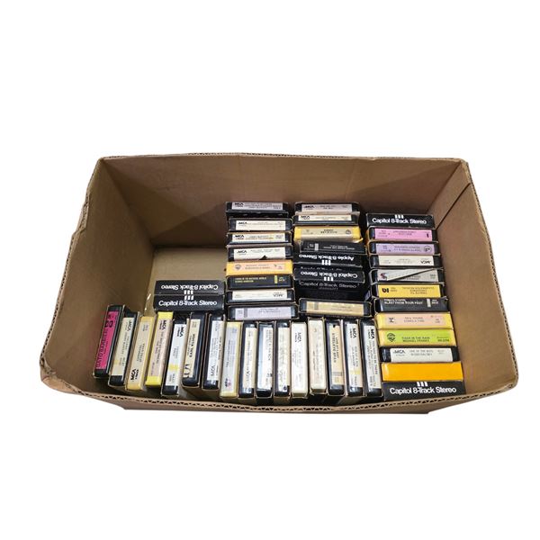 Group of Vintage 8-Track Tapes - Assorted Artists & Labels