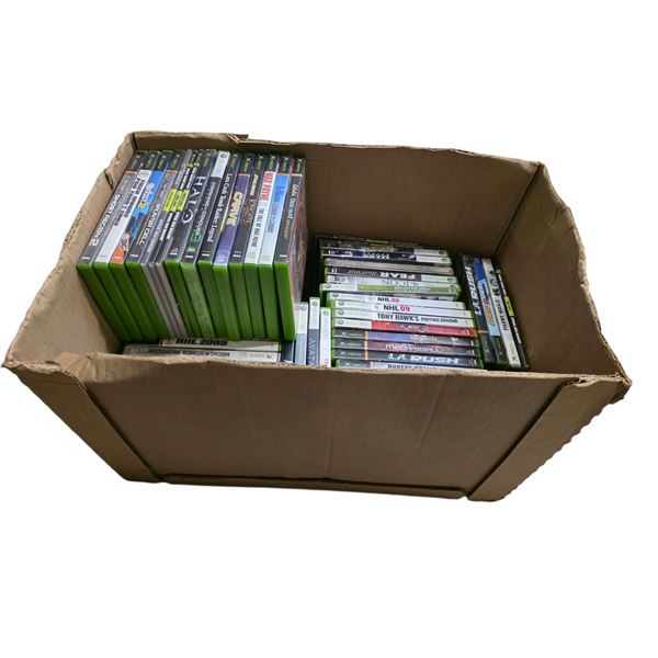 Group of 50 Xbox & Xbox 360 Games - Assorted Sports, Action, Racing, Horror Games