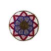 Image 3 : Group of 7 Vintage Hand-Beaded Floral Coasters