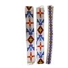 Image 1 : 3 Handmade Beaded Straps - Native Geometric Patterns (Assorted Sizes)