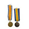 Image 3 : Pair of WWI Campaign Medals with Ribbons, Original Case and Paper - Victory Medal and British War Me