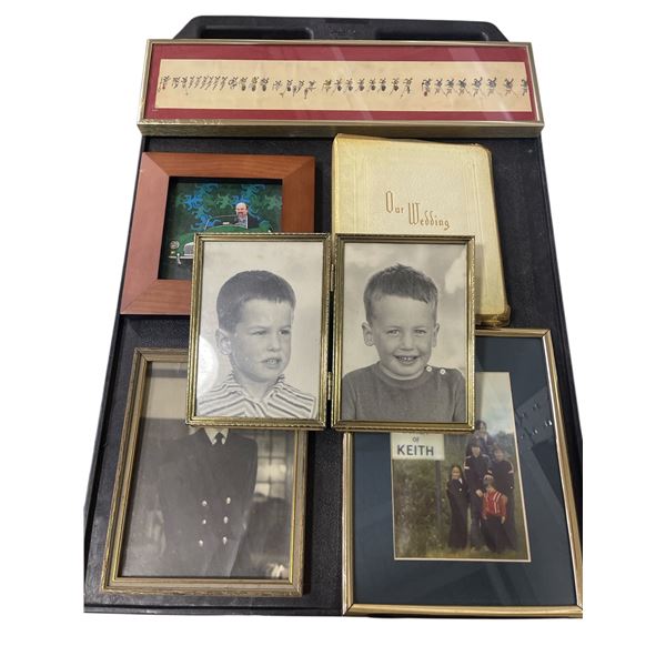 Group of 6 Vintage Photo Frames with B&W photographs (dating to the early 1950s)