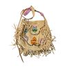 Image 4 : Handcrafted Beaded and Fringed Native Leather Bags, Approx. 10" x 9" Each