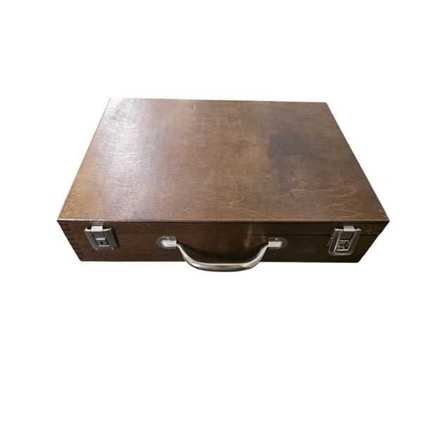 Hard Carrying Wooden Case for Handgun & Accessories