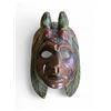Image 3 : 4 Hand-Carved Wooden Decorative Masks (H11-14") - Possibly Maya or Aztec Style