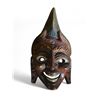 Image 4 : 4 Hand-Carved Wooden Decorative Masks (H11-14") - Possibly Maya or Aztec Style