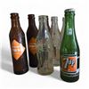 Image 1 : Group of 7 Vintage Soda Bottles - 3 x 1930s Antique Orange Crush Brown Bottles, 1950 Coca Cola & Mor
