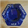 Image 3 : 9 Vintage Ashtrays & Smoking Accessories - Bell's Scotch, Molson's Ale, Dominion Ale, Lighters, and